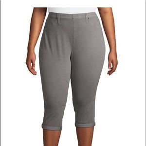 Terra Sky Pull On Denim Capri Jeggings 